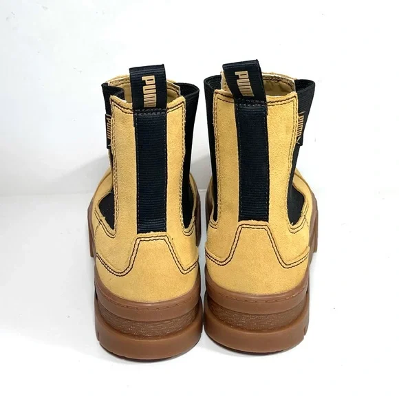 Puma Mayze Chelsea Suede Boot Women’s Size 8 Platform Gum Sole Wheat. - Picture 6 of 10